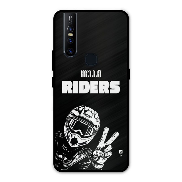 Hello Riders Metal Back Case for Vivo V15