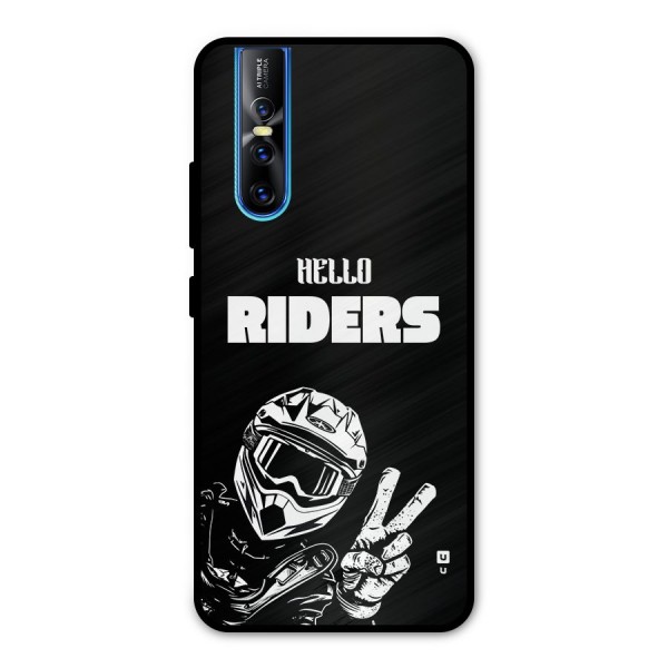 Hello Riders Metal Back Case for Vivo V15 Pro