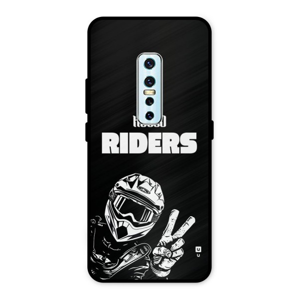 Hello Riders Metal Back Case for Vivo V17 Pro