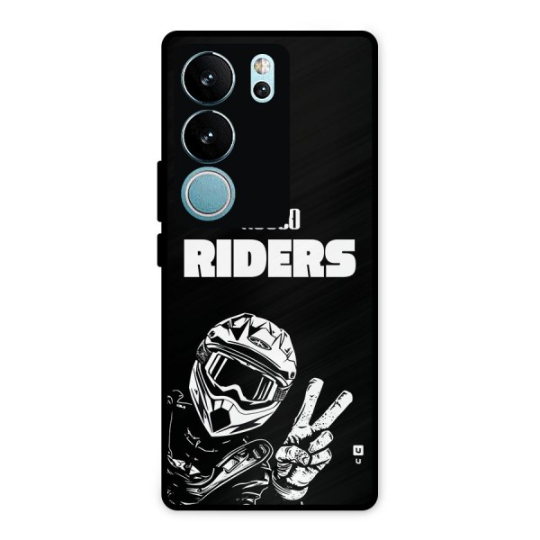 Hello Riders Metal Back Case for Vivo V29 Pro