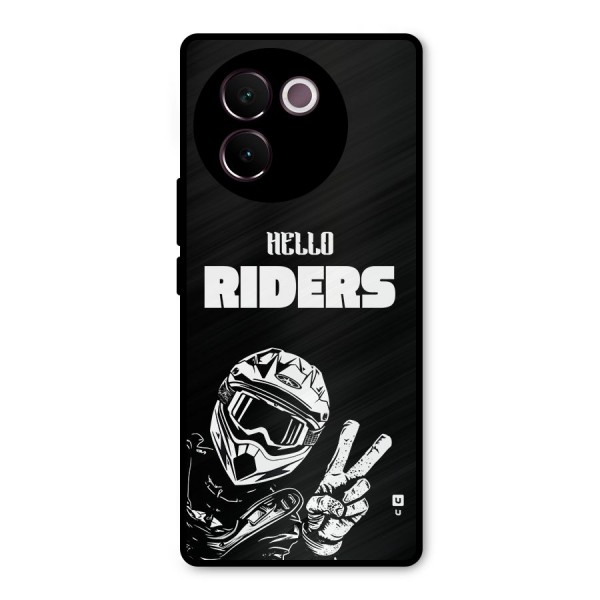 Hello Riders Metal Back Case for Vivo V30e