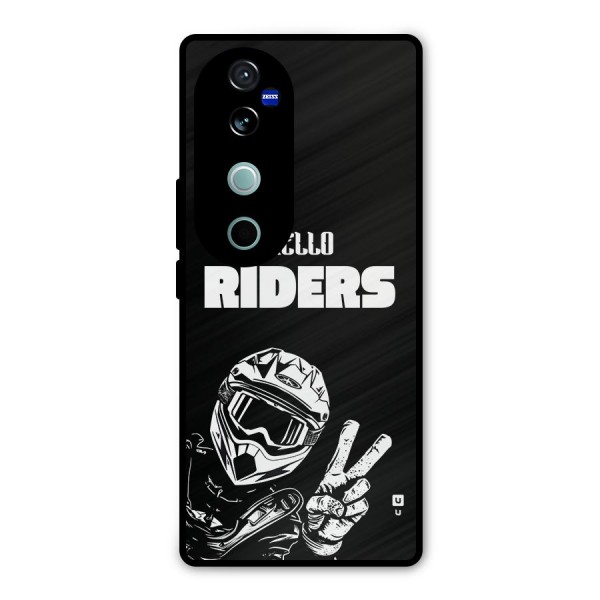 Hello Riders Metal Back Case for Vivo V40