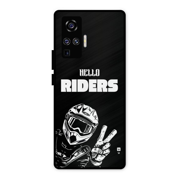 Hello Riders Metal Back Case for Vivo X50 Pro