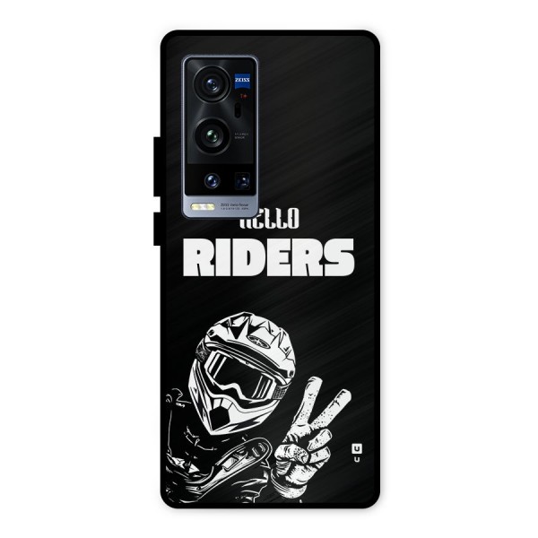 Hello Riders Metal Back Case for Vivo X60 Pro Plus