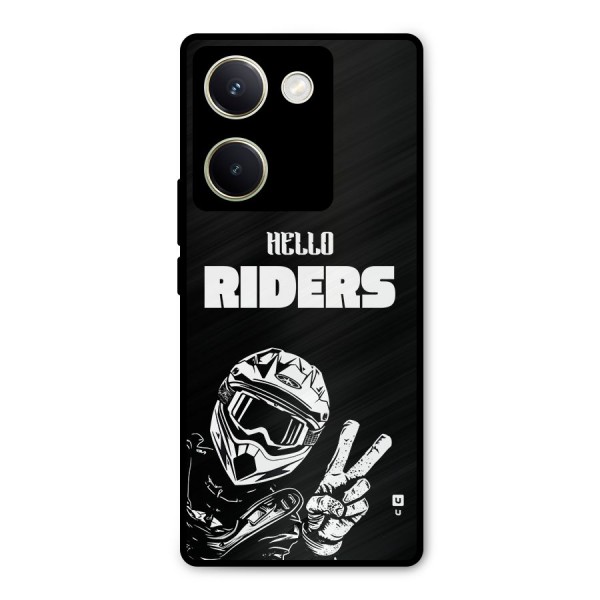 Hello Riders Metal Back Case for Vivo Y200 Pro