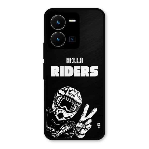 Hello Riders Metal Back Case for Vivo Y35