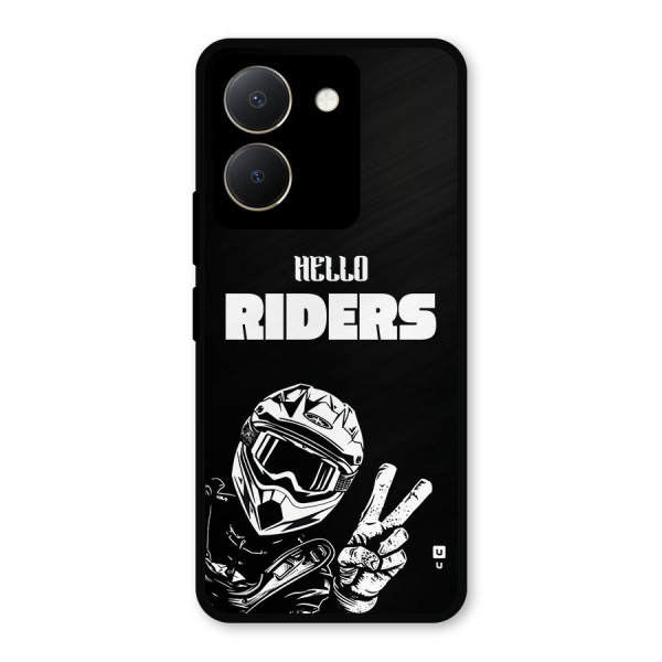 Hello Riders Metal Back Case for Vivo Y36