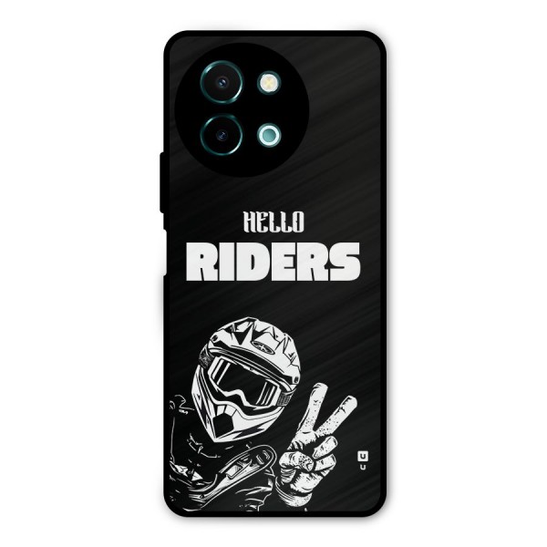 Hello Riders Metal Back Case for Vivo Y58