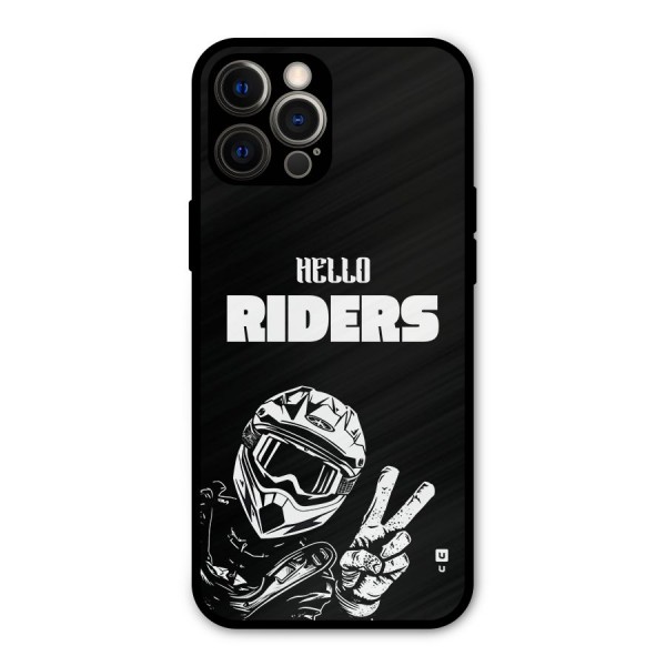 Hello Riders Metal Back Case for iPhone 12 Pro Max