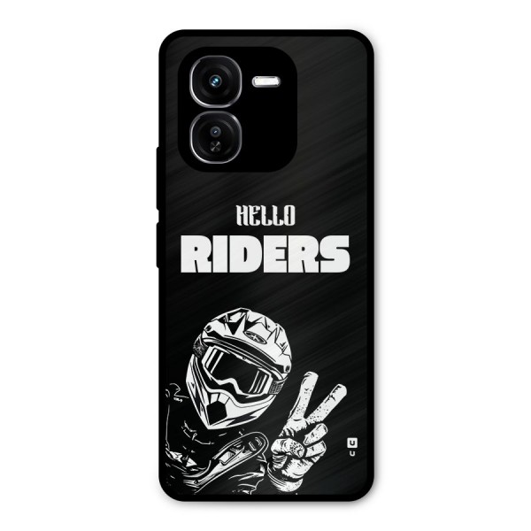 Hello Riders Metal Back Case for iQOO Z9x