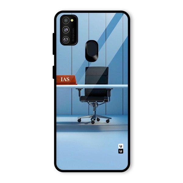 High Chair Glass Back Case for Galaxy M21