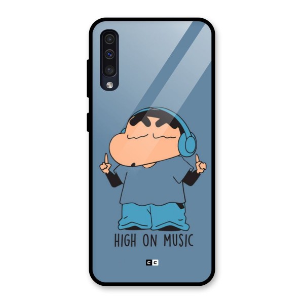 High On Music Glass Back Case for Galaxy A50