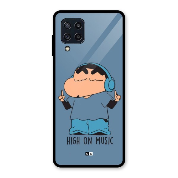 High On Music Glass Back Case for Galaxy M32