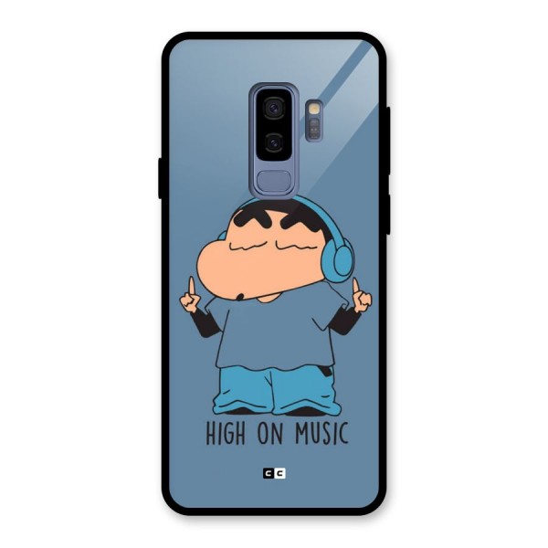 High On Music Glass Back Case for Galaxy S9 Plus