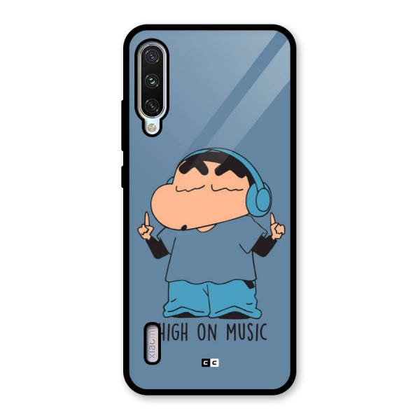 High On Music Glass Back Case for Mi A3