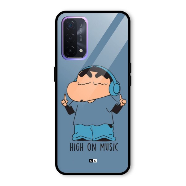 High On Music Glass Back Case for Oppo A74 5G