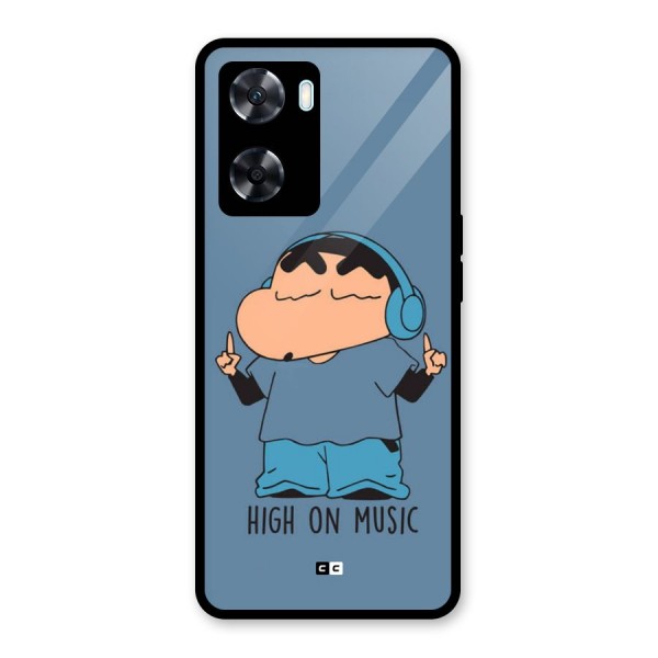 High On Music Glass Back Case for Oppo A77s