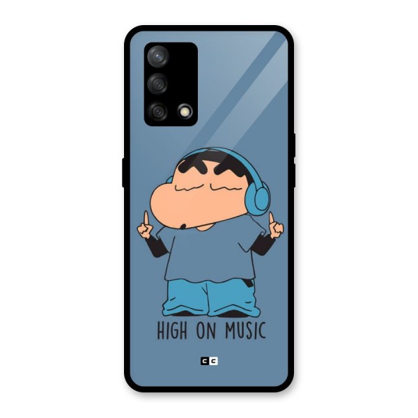 High On Music Glass Back Case for Oppo F19