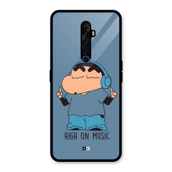 High On Music Glass Back Case for Oppo Reno2 F