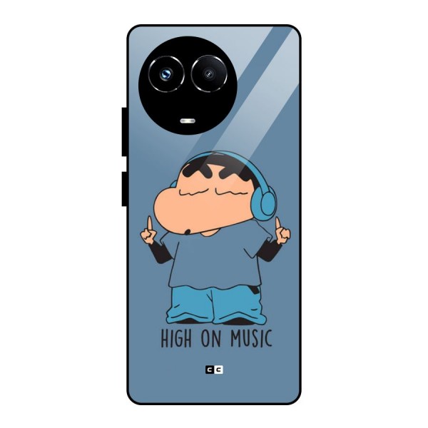 High On Music Glass Back Case for Realme 11X