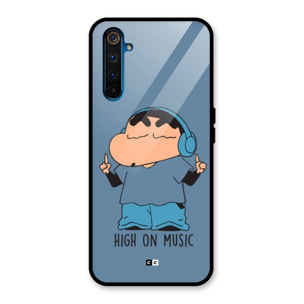 High On Music Glass Back Case for Realme 6 Pro