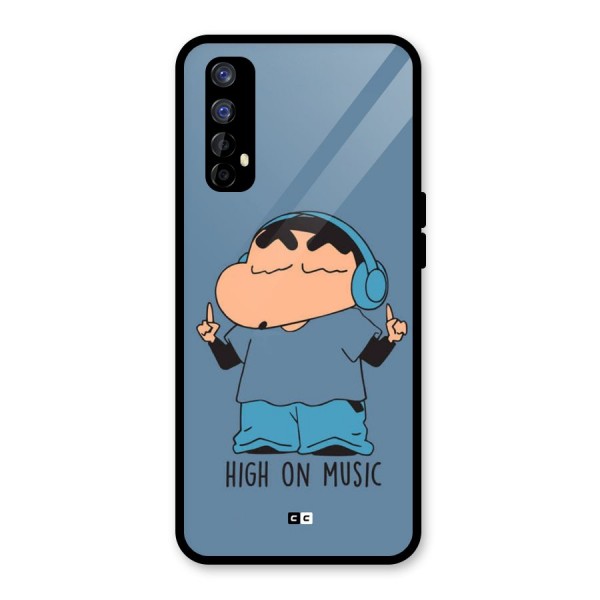 High On Music Glass Back Case for Realme 7