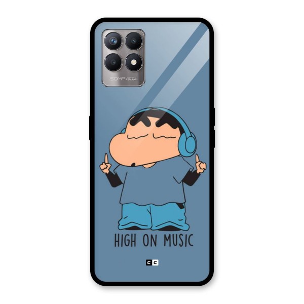 High On Music Glass Back Case for Realme 8i