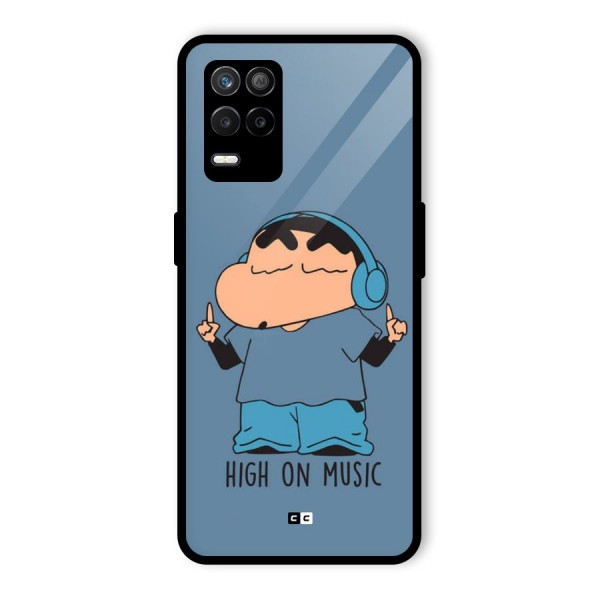 High On Music Glass Back Case for Realme 8s 5G