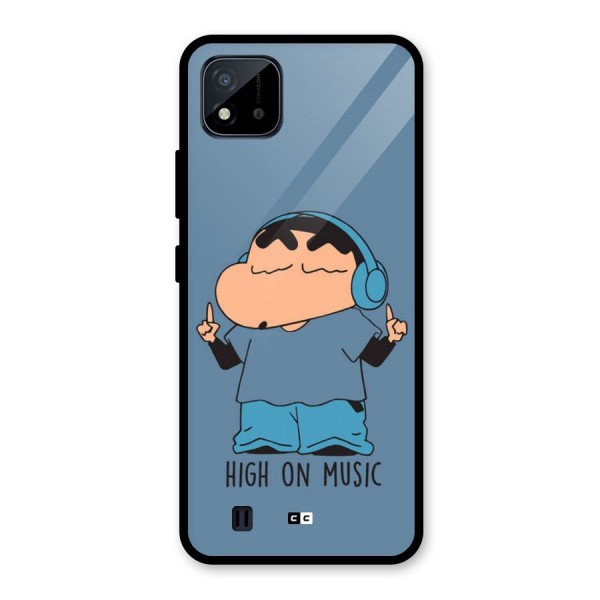 High On Music Glass Back Case for Realme C11 2021