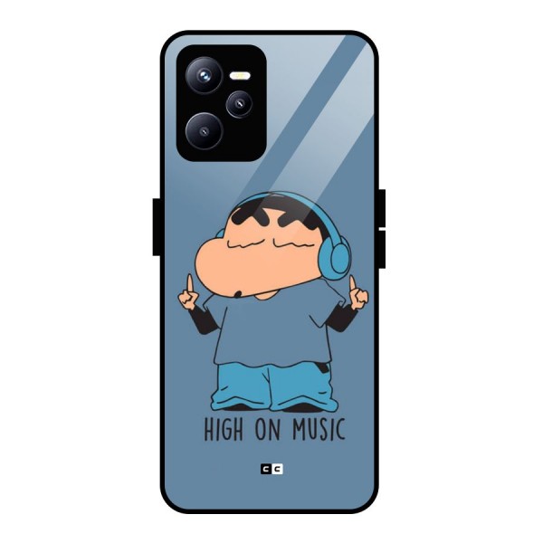 High On Music Glass Back Case for Realme C35