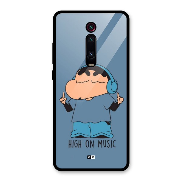 High On Music Glass Back Case for Redmi K20