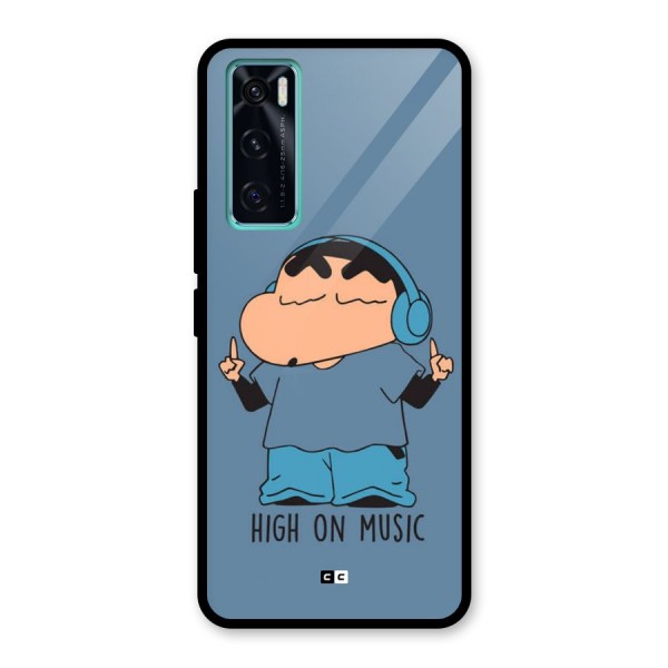 High On Music Glass Back Case for Vivo V20 SE