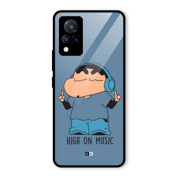 High On Music Glass Back Case for Vivo V21 5G