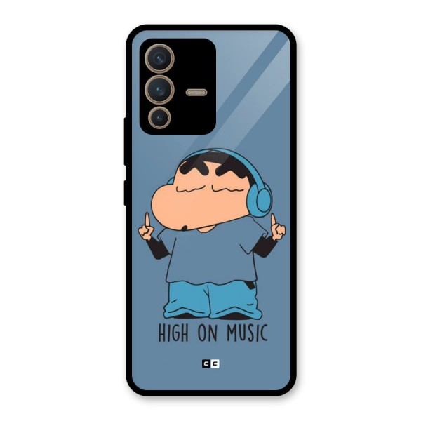 High On Music Glass Back Case for Vivo V23 5G