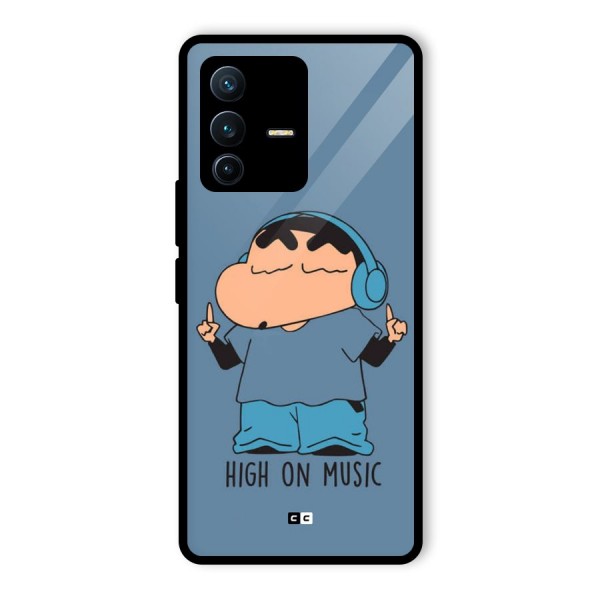 High On Music Glass Back Case for Vivo V23 Pro