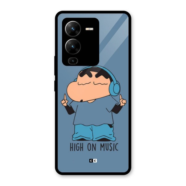 High On Music Glass Back Case for Vivo V25 Pro