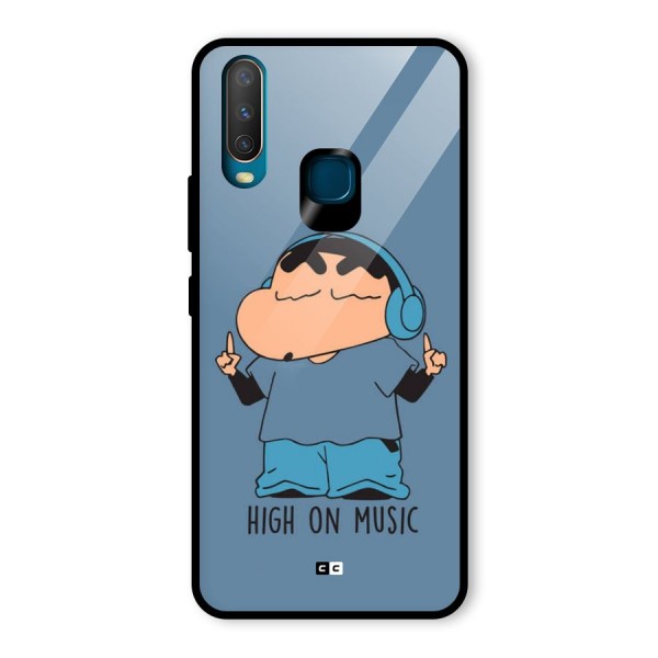 High On Music Glass Back Case for Vivo Y12