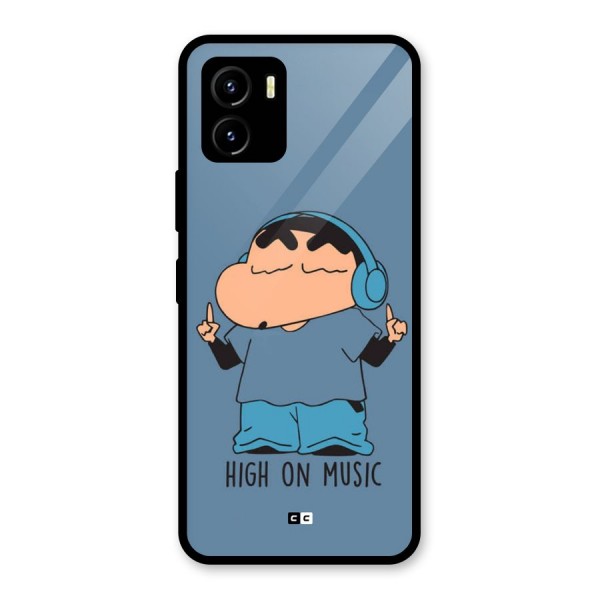 High On Music Glass Back Case for Vivo Y15s