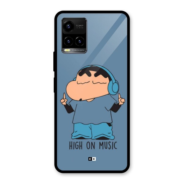 High On Music Glass Back Case for Vivo Y21A