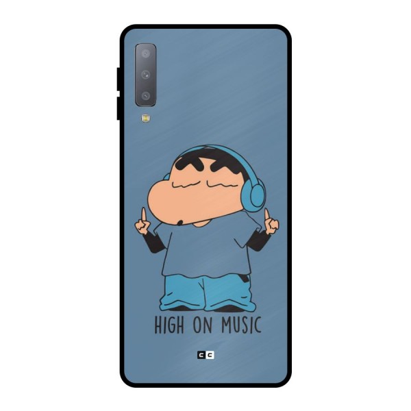 High On Music Metal Back Case for Galaxy A7 (2018)