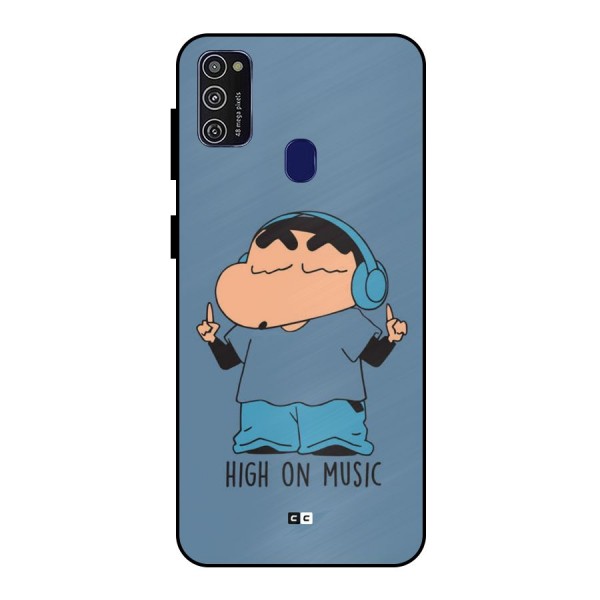 High On Music Metal Back Case for Galaxy M30s