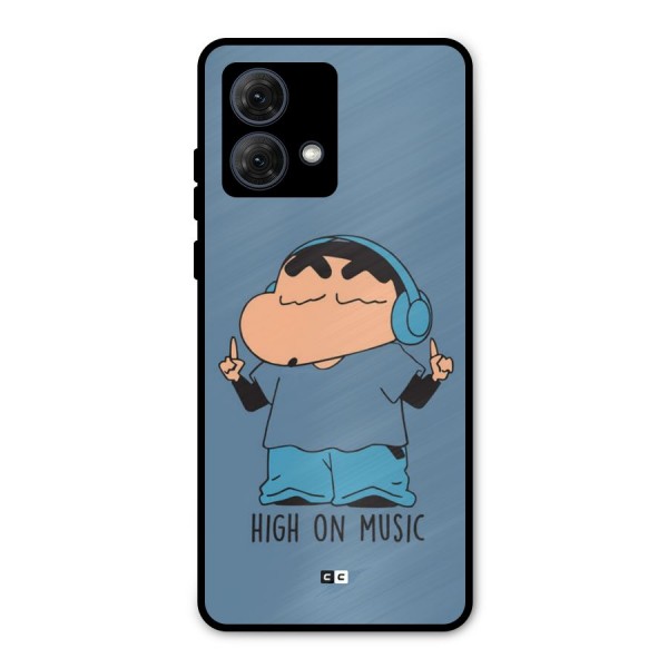 High On Music Metal Back Case for Moto G84