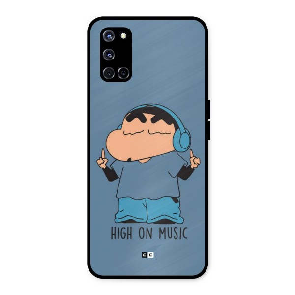 High On Music Metal Back Case for Oppo A52