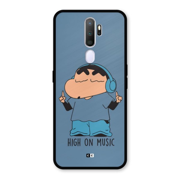 High On Music Metal Back Case for Oppo A5 (2020)