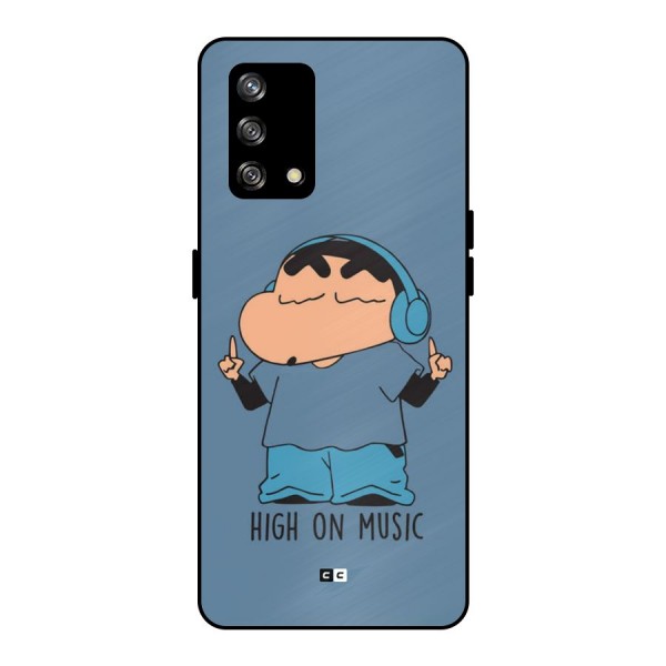 High On Music Metal Back Case for Oppo F19