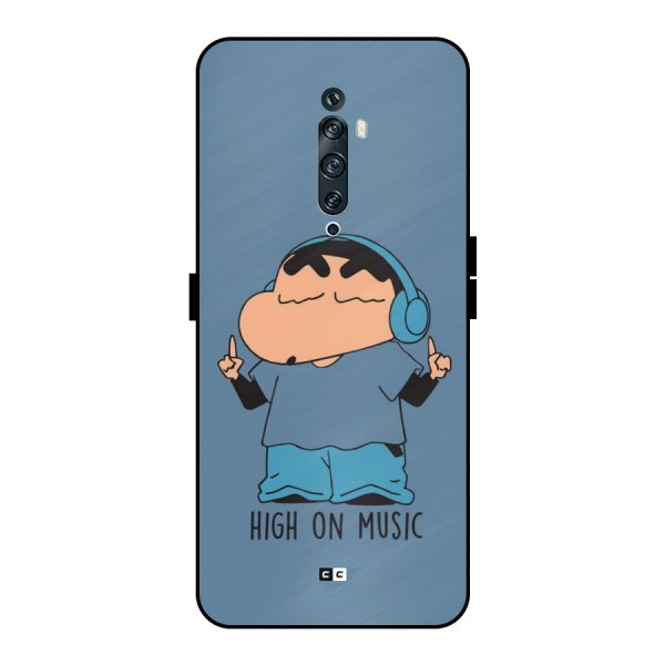 High On Music Metal Back Case for Oppo Reno2 Z