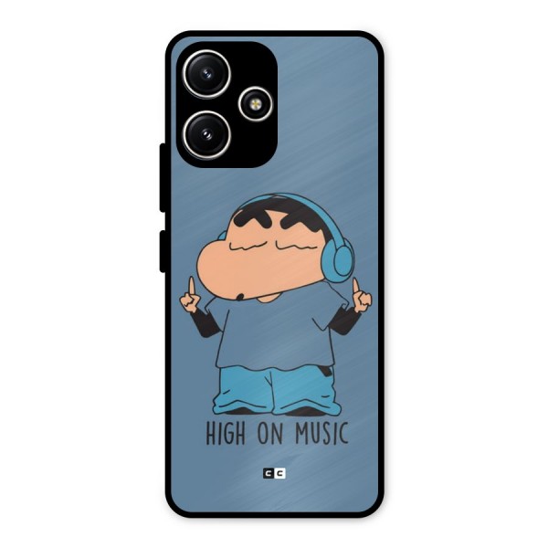 High On Music Metal Back Case for Poco M6 Pro