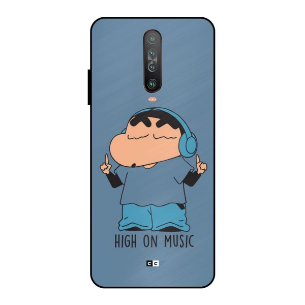 High On Music Metal Back Case for Poco X2