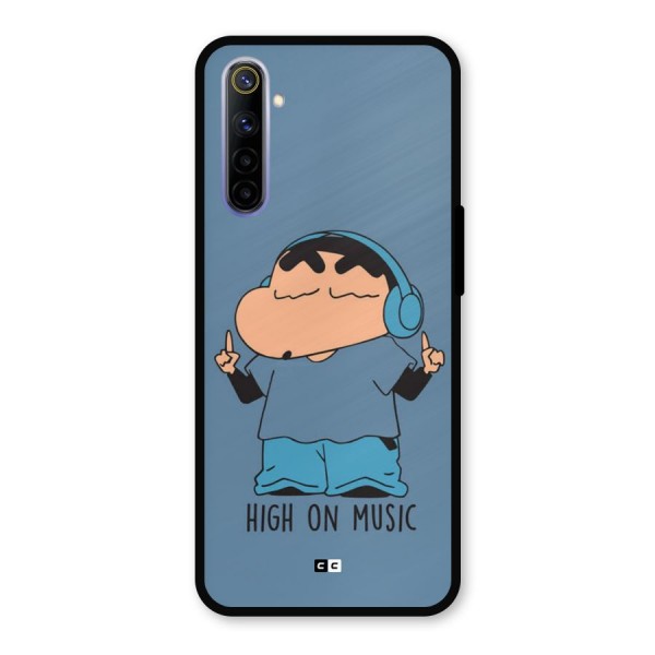 High On Music Metal Back Case for Realme 6