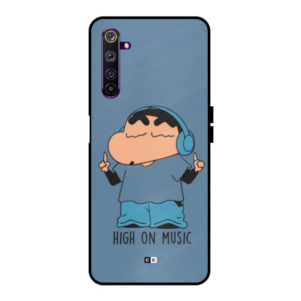 High On Music Metal Back Case for Realme 6 Pro